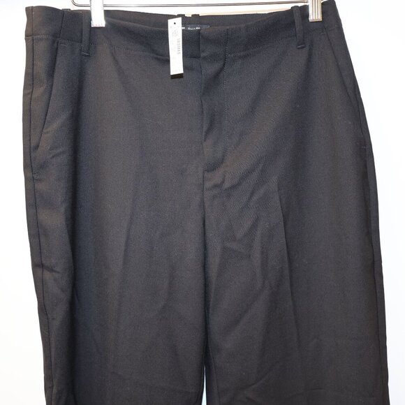 Madewell Womens Black Slim Straight Trousers Size 10 Recycled Polyester Blend - Picture 4 of 14